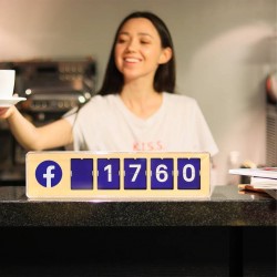 Real time counter for Facebook Smiirl