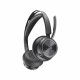 Wireless HP Poly Voyager Focus 2 MS headphones with stand USB-C