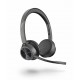 Wireless HP Poly Voyager 4320 MS headphones with stand USB-A