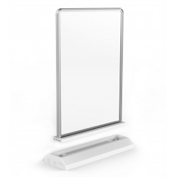 Panou publicitar LED stand bidirectional, A5, vertical, 228x168mm