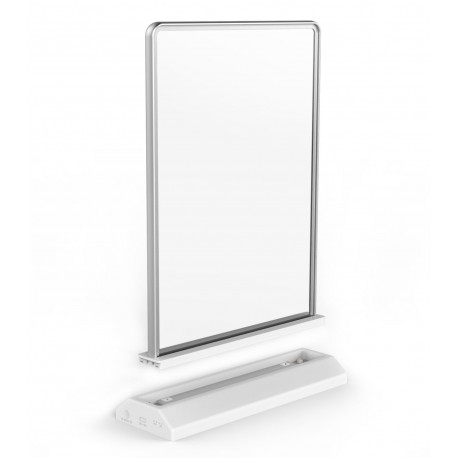 Panou publicitar LED stand bidirectional, A5, vertical, 228x168mm