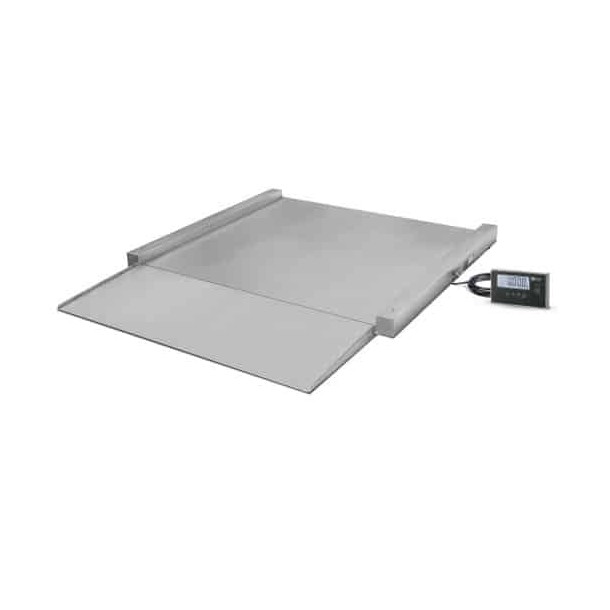 Stainless Steel Platform scale with reduced Height DF-SS 80x80 300/600 kg