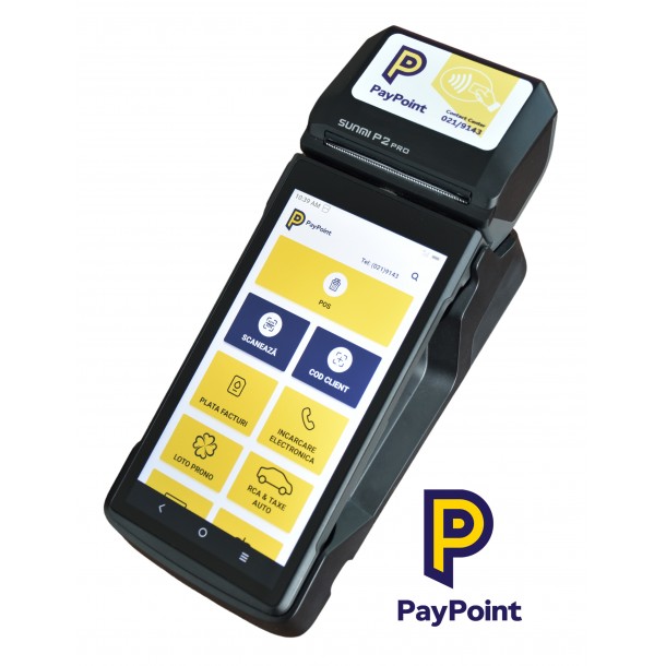 PayPoint system with payment app and terminal