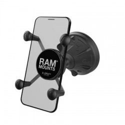 RAM X-Grip phone holder with RAM Mighty-Buddy suction cup