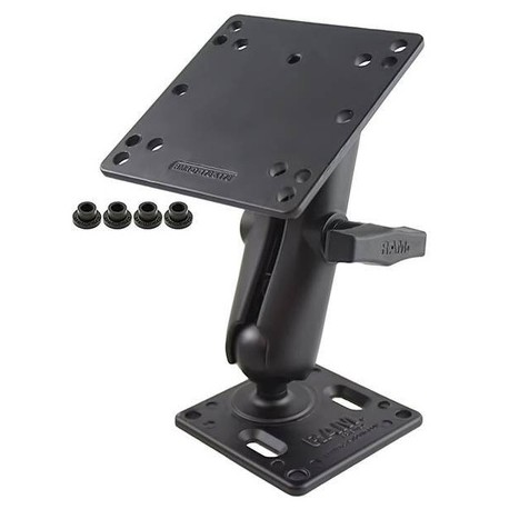 Suport monitor RAM Double Ball Mount cu placa VESA de 75x75mm si placa VESA de 100x100mm