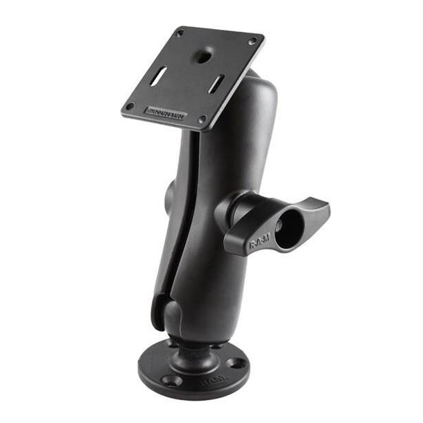 RAM Double Ball Monitor Mount with VESA Plate 75x75mm - Medium Size