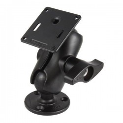 RAM Double Ball Monitor Mount with 75x75mm VESA Plate and Lock Nut - Short