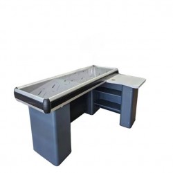 Cash register table 160 CM, Anthracite Grey, Aluminum frame