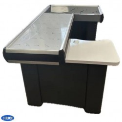 Cash register table 180 CM, Anthracite Grey, Aluminum frame