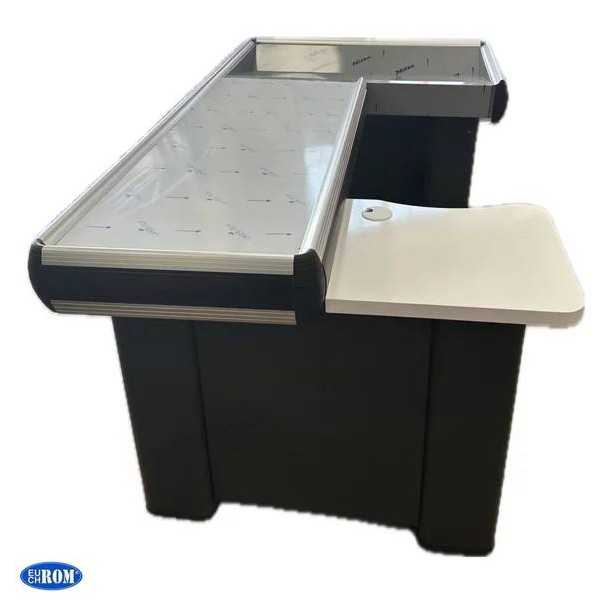 Cash register table 180 CM, Anthracite Grey, Aluminum frame