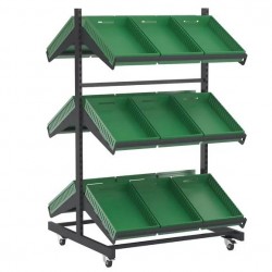 Double-sided shelf for vegetables and fruits