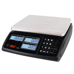 Cantar comercial Cely PI100 fara brat - 6/15/30 kg - Cu conectare RS232 - Acumulator