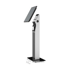 Maken Floor stand for All-in-One POS, with printer support, black