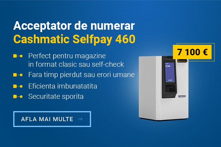 Acceptator de numerar Cashmatic Selfpay 460
