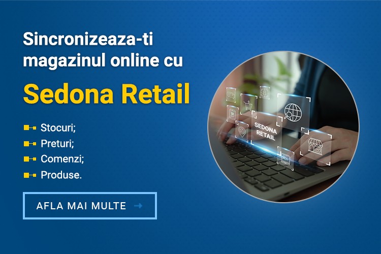 Conecteaza-ti magazinul onlie cu Sedona Retail